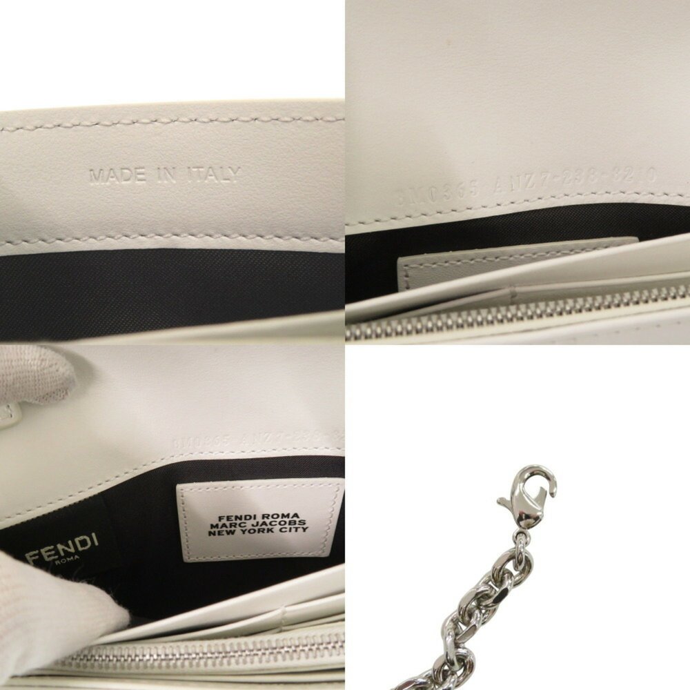 FENDI White Leather Shoulder Bag - Picture 9 of 9